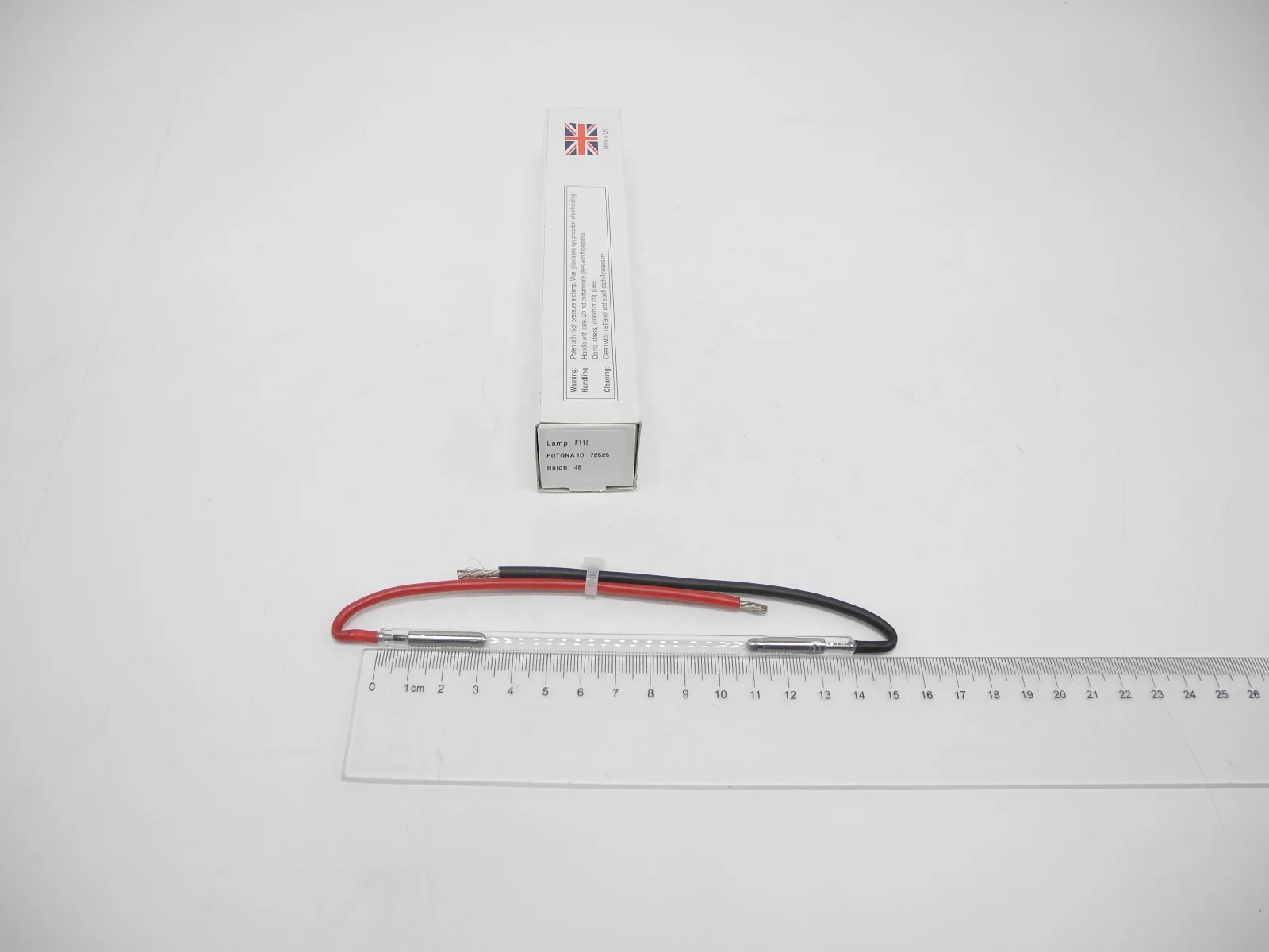 UK Firstlight Er yag laser xenon flash lamps F113, 6*80*140, with wires, Er Yag laser beauty machine for Fotana machine