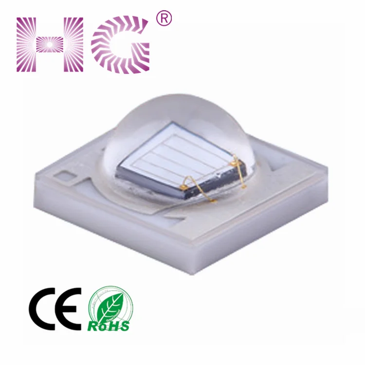 Hot sale SMD 3535 UV led 365-375nm China 45mil chip 3-8lm 365nm 3535 uv led diode