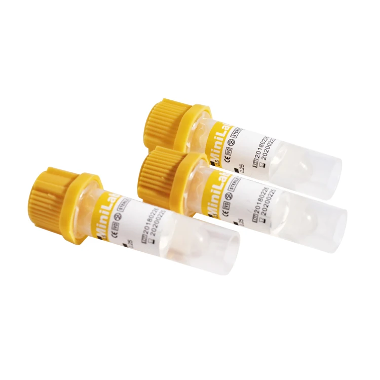 0.25-0.5ml micro blood collection tube mini glass capillary blood collection tube