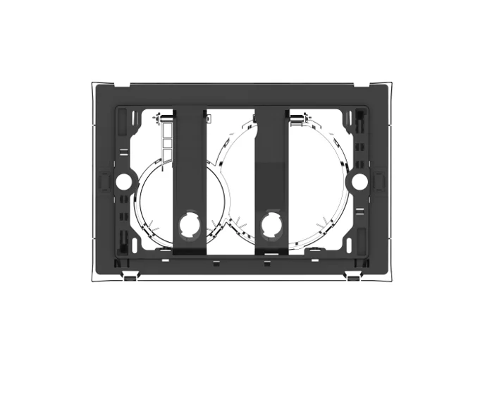 Factory Direct Price Dual Flush Toilet Push Button Panel Plate for Concealed Cistern  ABS Panel Different Colors Available