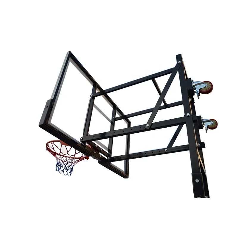 Classic Style Height Adjustable Portable Basketball Hoop System for Adult Training