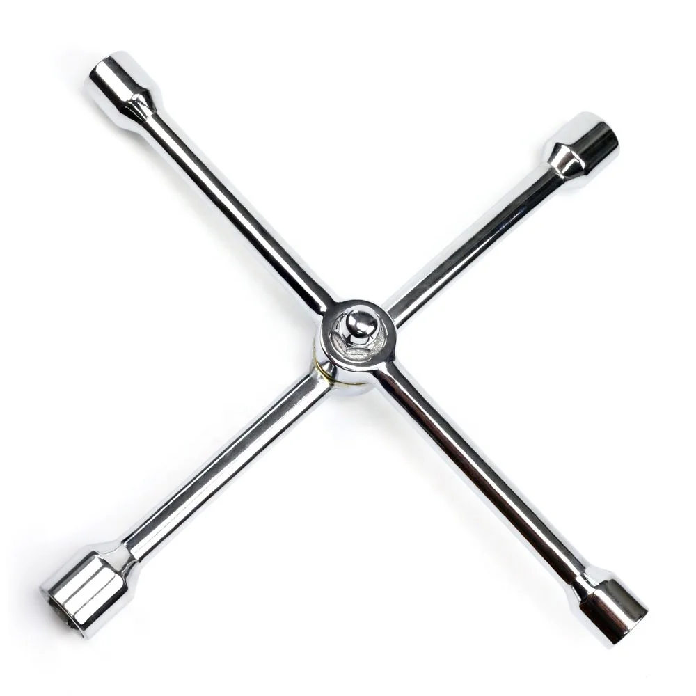 New style foldable rotary folding type space saving tire repair cross rim wrench