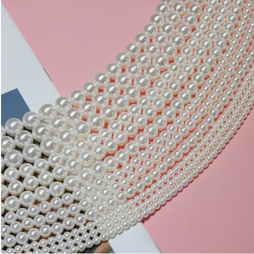 Best Quality Beads Glass Pearl Beads With Holes Pearl Beads For DIY Decoration Loose Pearl