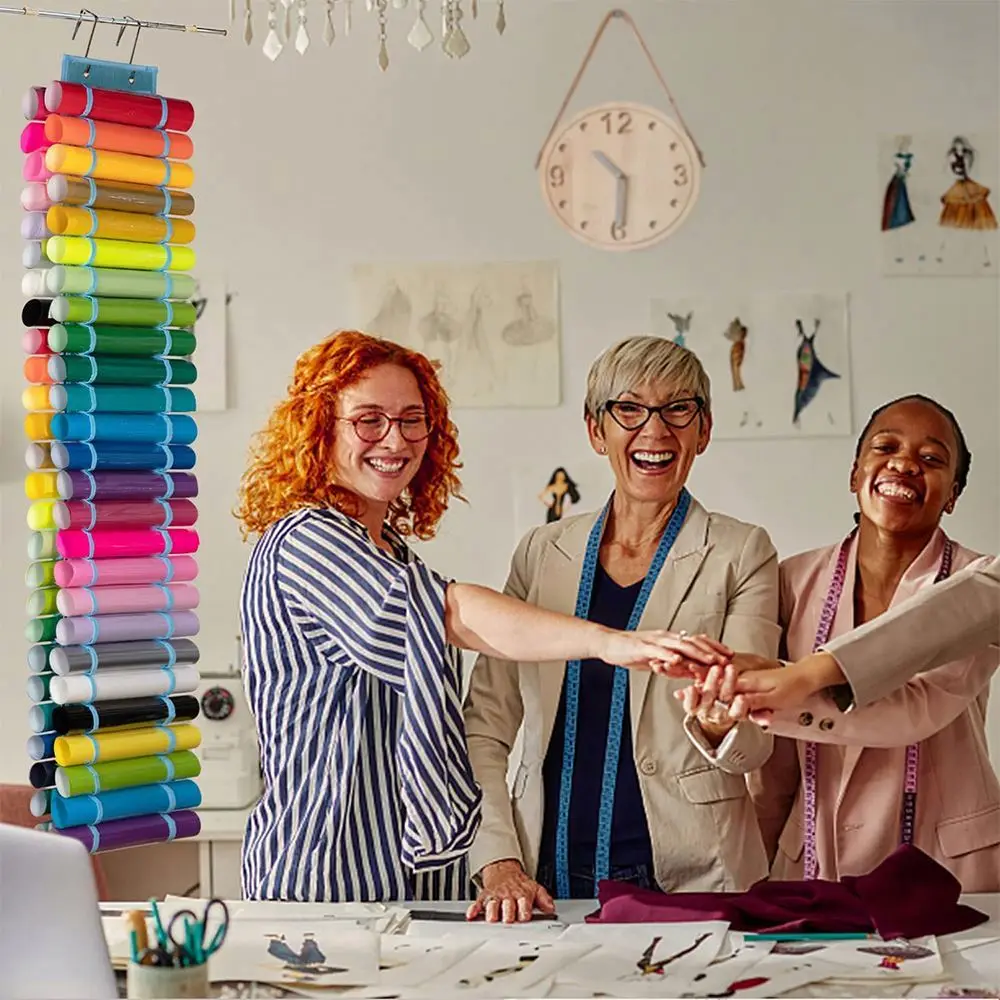 Wall Mount Vinyl Roll Storage Rack Craft collapsible Vinyl Organizer Wrap Organizer with 24 Compartments