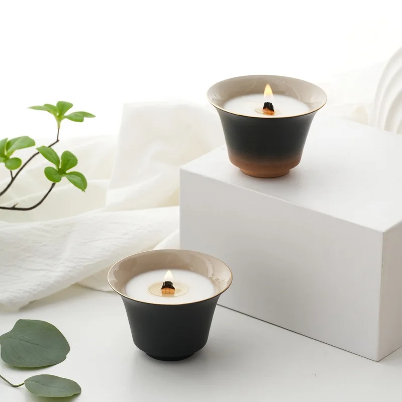 RAINCOAST 200g Soy Wax Scented Candle in Retro Ceramic Jar High Quality Home Decoration for Easter Occasions