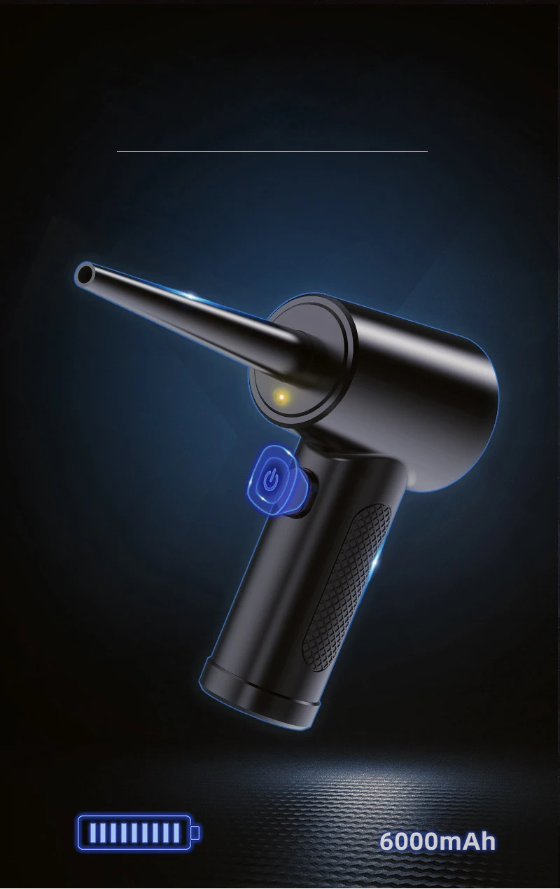 Electric Compressed Air Duster Clean Canned Air Spray Blower for Computer Keyboard Electronics Cleaning Compressed Air Gun