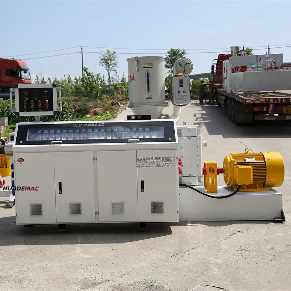 Одновинтовой экструдер для труб HDPE PPR PP PE LDPE, пластиковая производственная линия