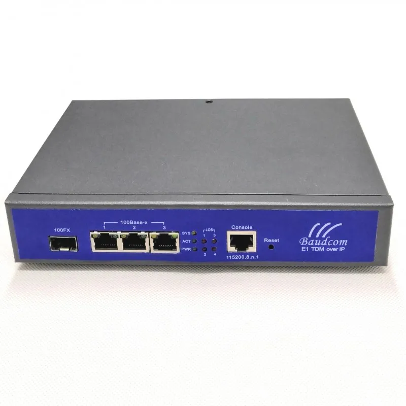 4 E1 over Ethernet fiber optical converter TDM over IP fiber media converter