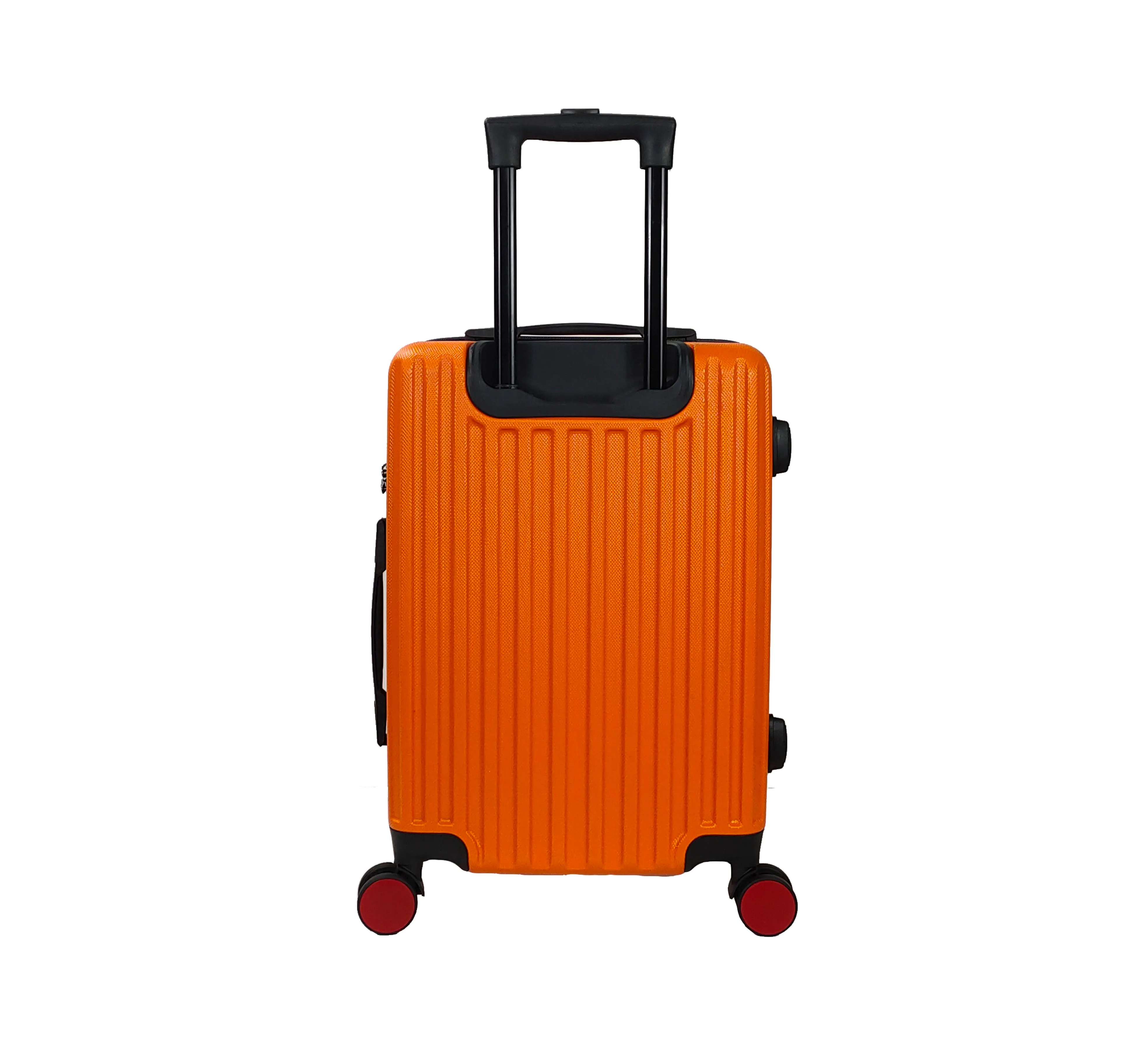 China supplier makes trolley case zipper abs suitcase 4*360degree wheels trolley luggage bag with Plastic Handles