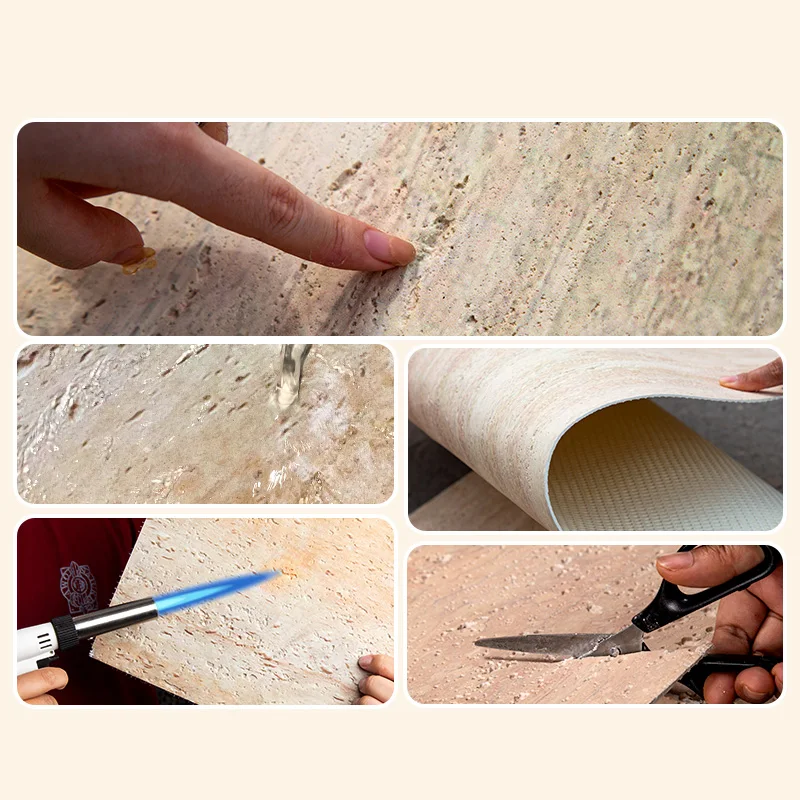 3D Modified Clay Interior Soft Wall Cladding Bendable Travertine Artificial Flexible Stone Panels Outdoor Modern Faux Tile