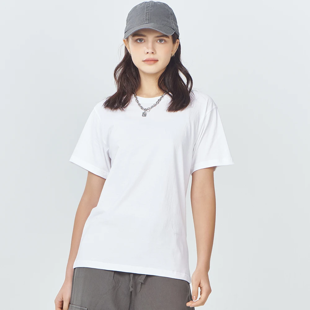 Wholesales Boxy Heavyweight T-shirts Cotton Fabric Tee Shirts Unisex Blank Tshirts Fit T Shirts Men for Oversize