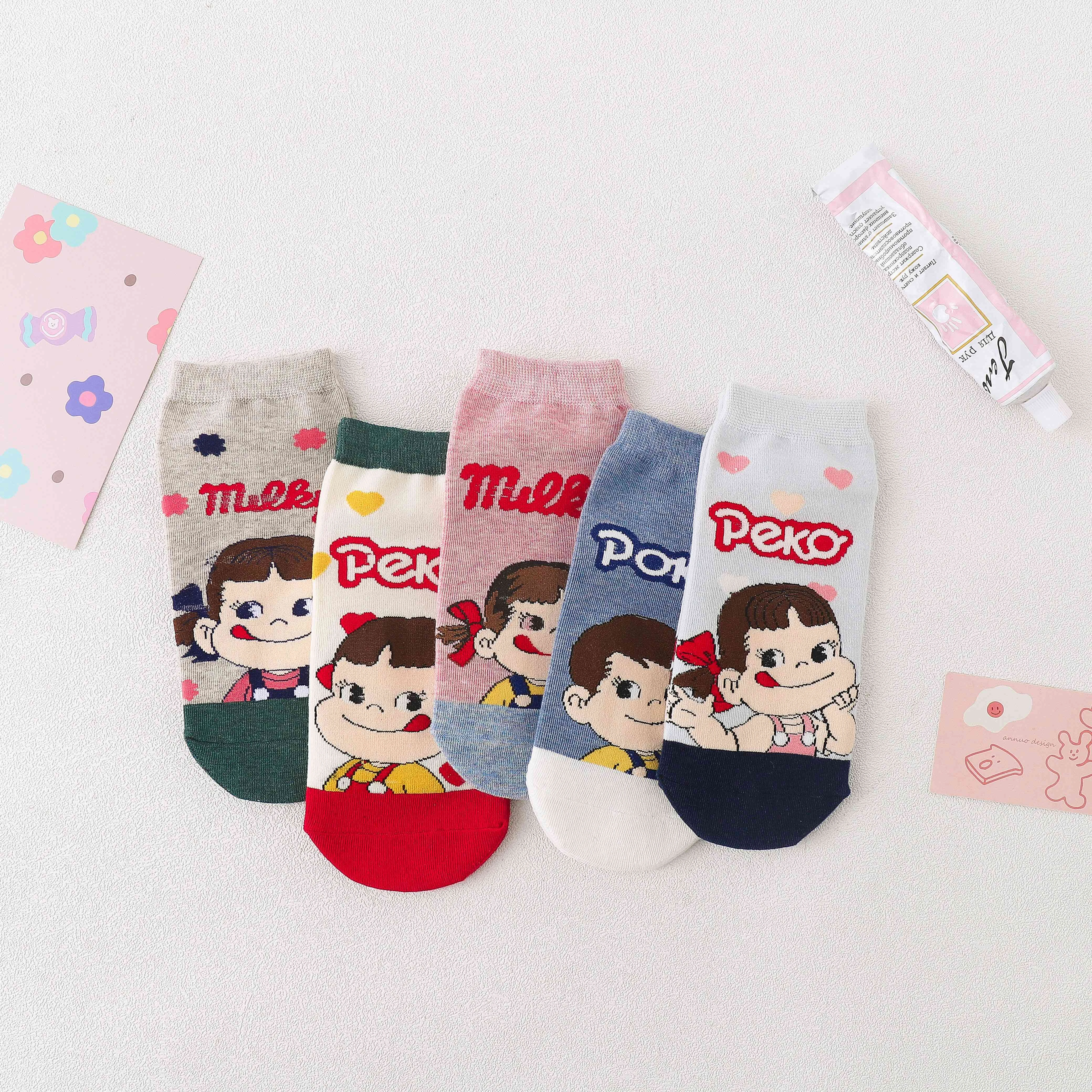 Sifot Wholesale Custom Funny Novelty Cotton Colorful Cartoon Character Socks Anime Ankle Socks for Men