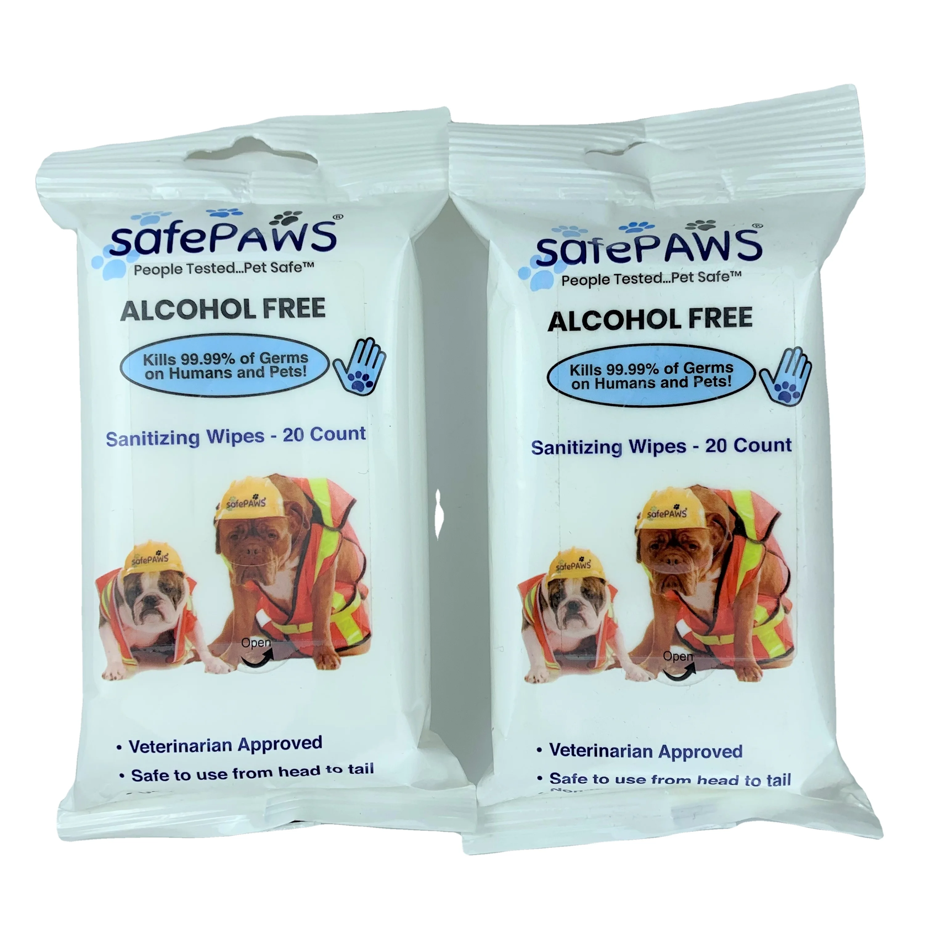 Factory custom OEM free sample quickly cleaning 20pcs antibacterial care pets safely cleaning ultra soft pet wipes