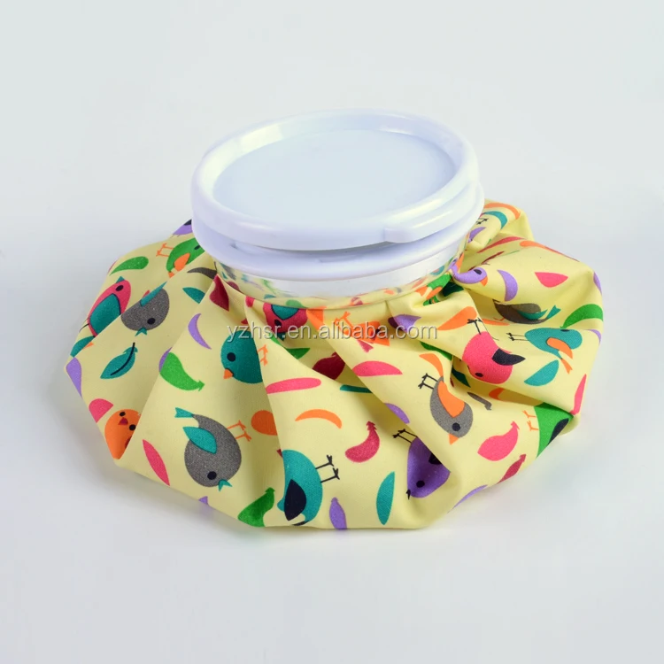 HSR injury ice bag reusable medical ice pack 5inch to 12inch children sports golf cooling cap circle red blue green knee wrap