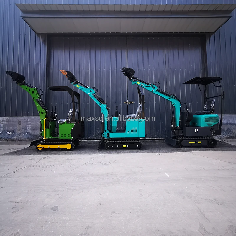 Excavator Mini Bagger 0.8 1 1.2 Ton Small Digger With Swing Arm Boom Telescopic Crawler Kompakter Raupenbagger Kettenbagger