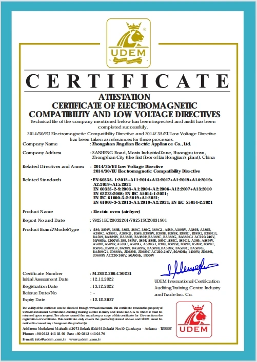 Hot Selling Good Quality 5.5L Air Fryer Oven Smart Cookers Appliances for Single Mini Oven Air Fryer