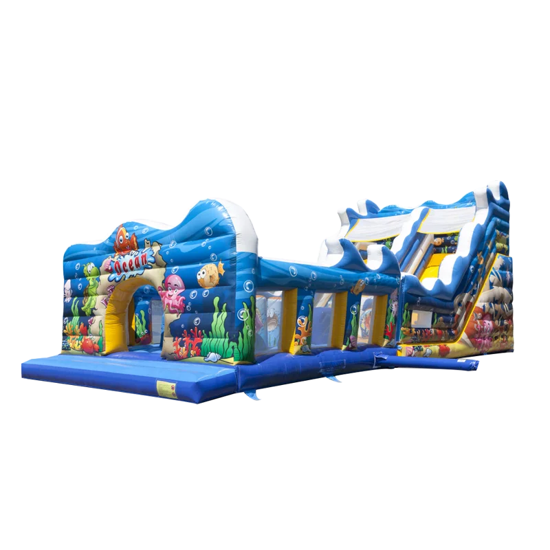 Ocean world крупного плана коммерческих слайд надувной батут город раздувные игры