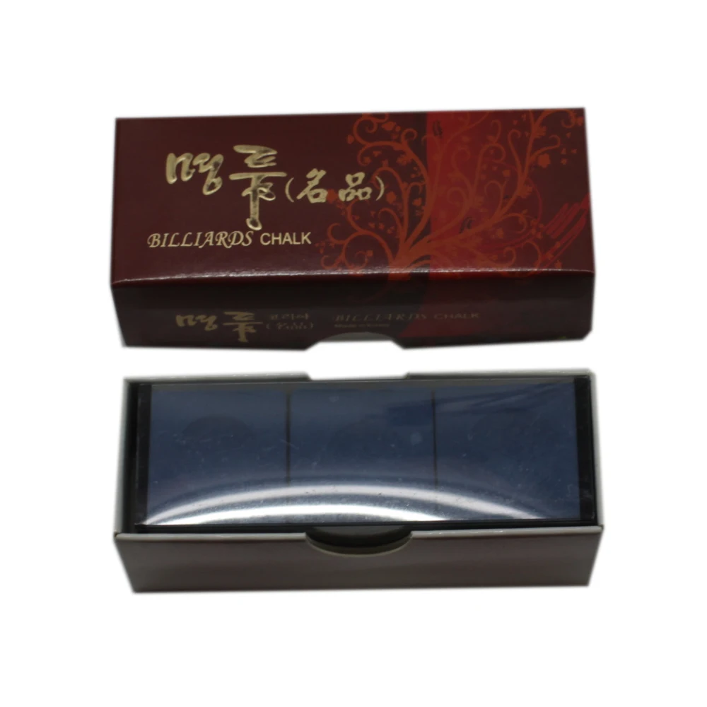 Hot sale High Quality professional 3pcs per box billiard chalk pool cue chalk