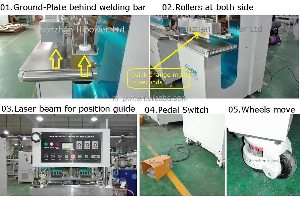  Высокочастотный сварочный аппарат из ПВХ-ткани для ПВХ-холста тента брезента