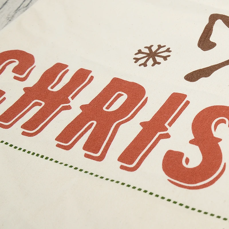 Готовый к отправке, оптовая продажа, с Рождеством, большой Рождественский Подарочный пакет со шнурком, чулок, холщовый мешок Санты