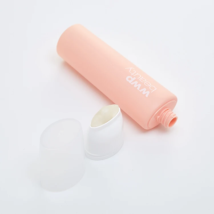 silica gel applicator brush PE tube for facial treatment/face mask with clear cap