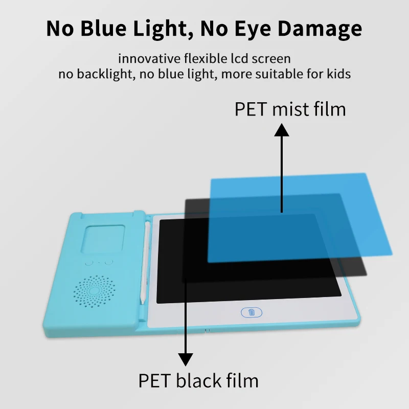 customizable language learning flash card sided flashcard for kids flash card learning machine with lcd writing tablet 8.5 inch