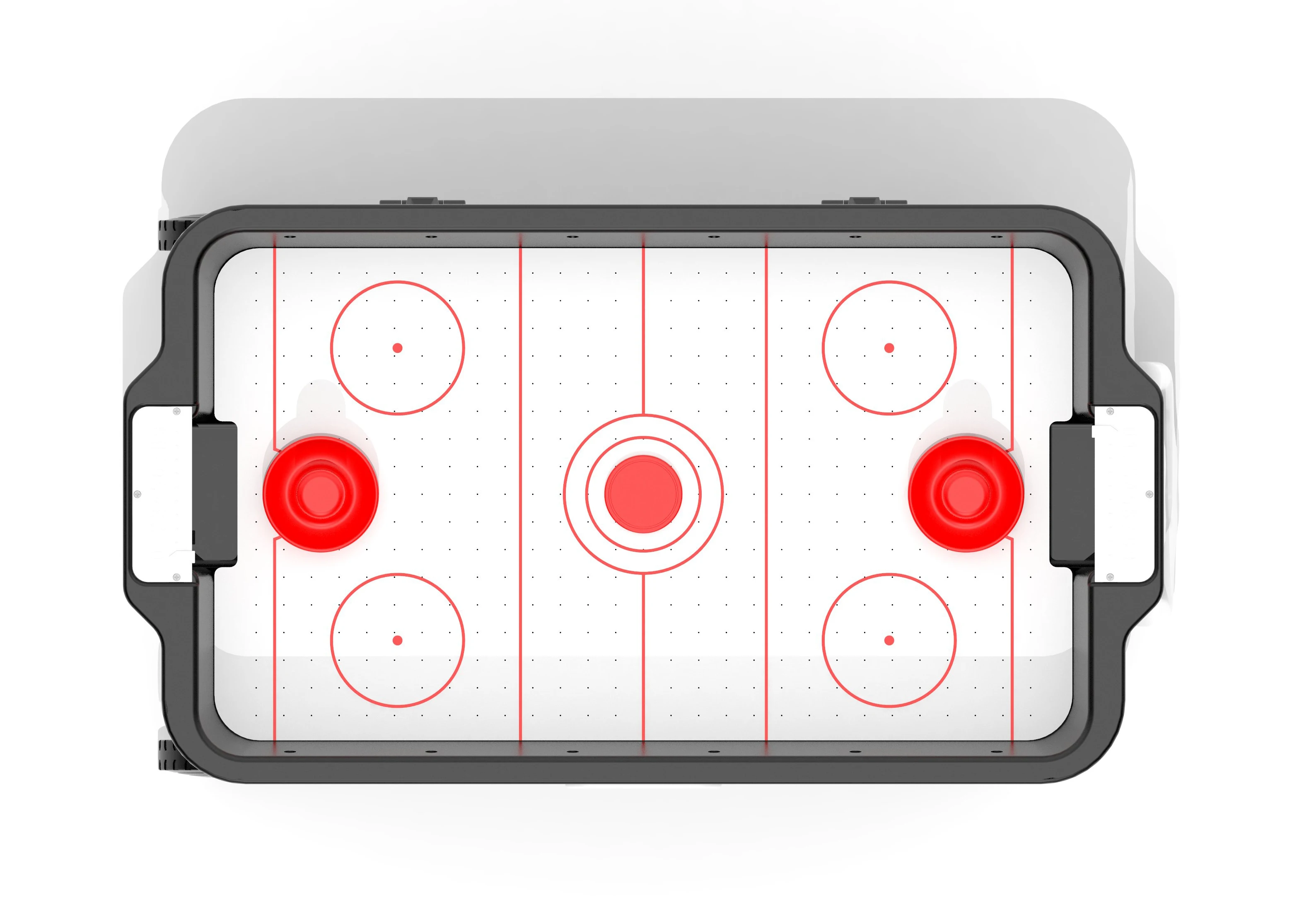 57QT Cooler ice chest with Tabletop Air Hockey patio party bar