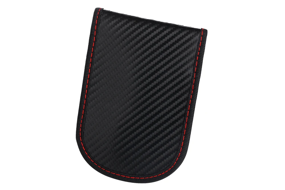Car Guard Black 2 Pack Quality Carbon Fiber Car Key RFID Signal Blocking Pouch Faraday Bag Signal RFID Blocker