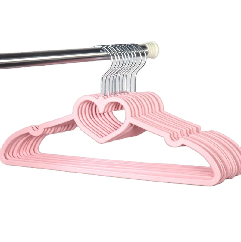 HYB OEM rak gantungan Heart Bow-knot Portable Rotating Colored Hanger