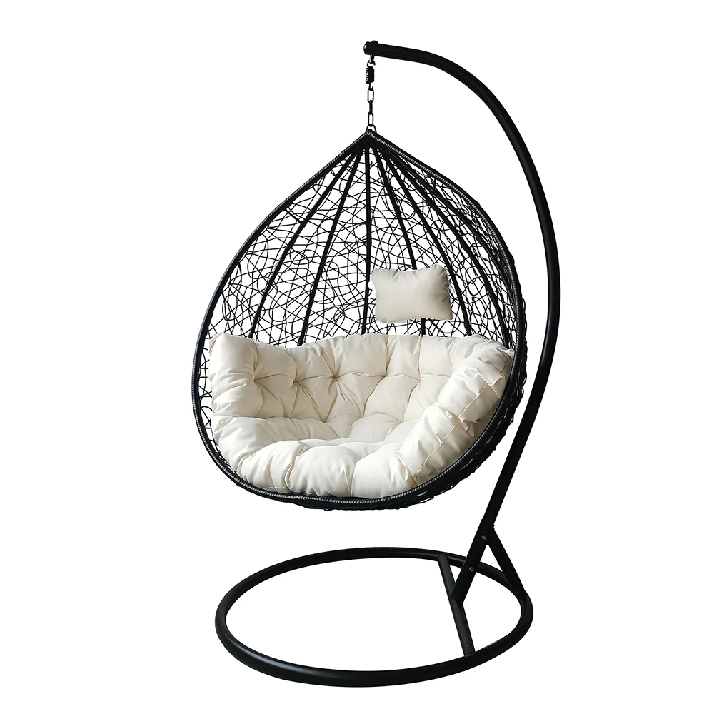 Patio swings waterproof PE rattan weaving used garden outdoor furniture hanging egg chair with cheap price