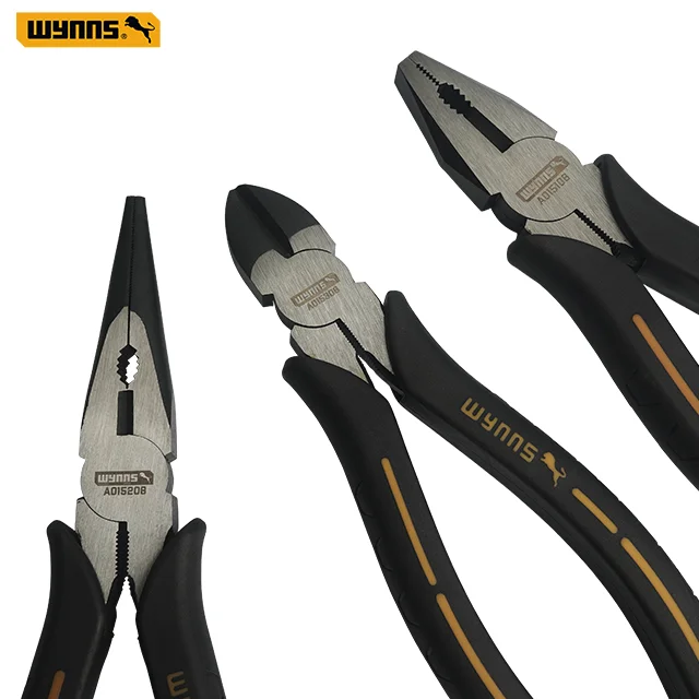 High Quality Wire Cutting 8 Inch CR-V Combination Pliers Hard Handle Multi Tools
