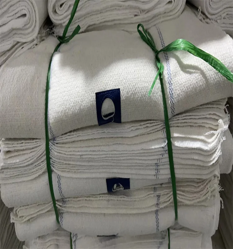 White recycled cotton floor wiping rags absorbent cotton floor mops cleaning cloth