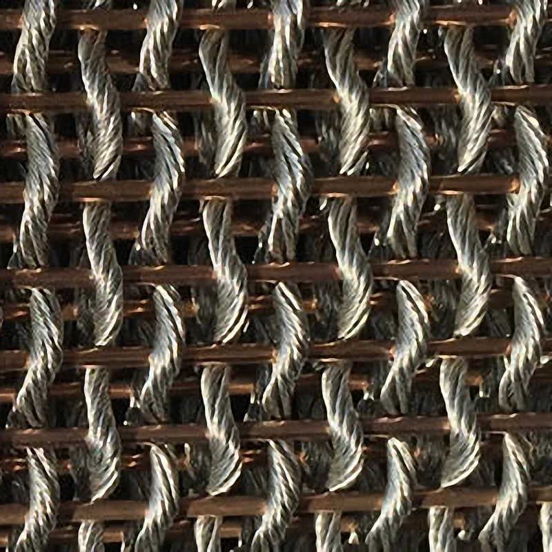 Custom-manufactured Stainless Steel Woven Wire Mesh For Cabinet