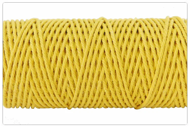 Soft 2mm/100m Colorful Cotton Rope