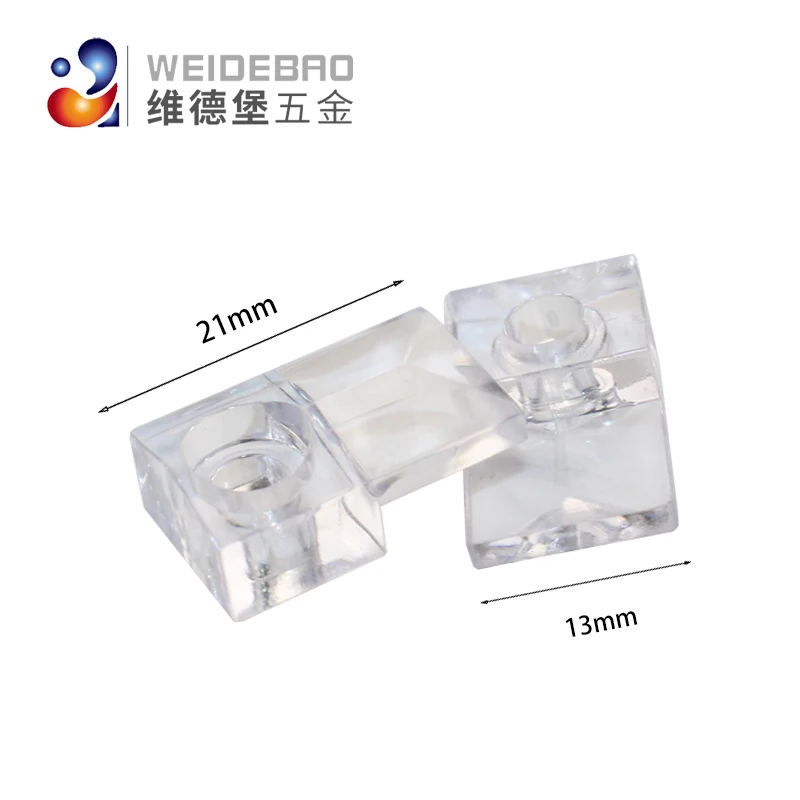 Weidebao Furniture Hardware Wardrobe Mirror Plastic Clip Mirror Fixing Buckle Fitting Glass Clamp Holder Glass Decorative Nail