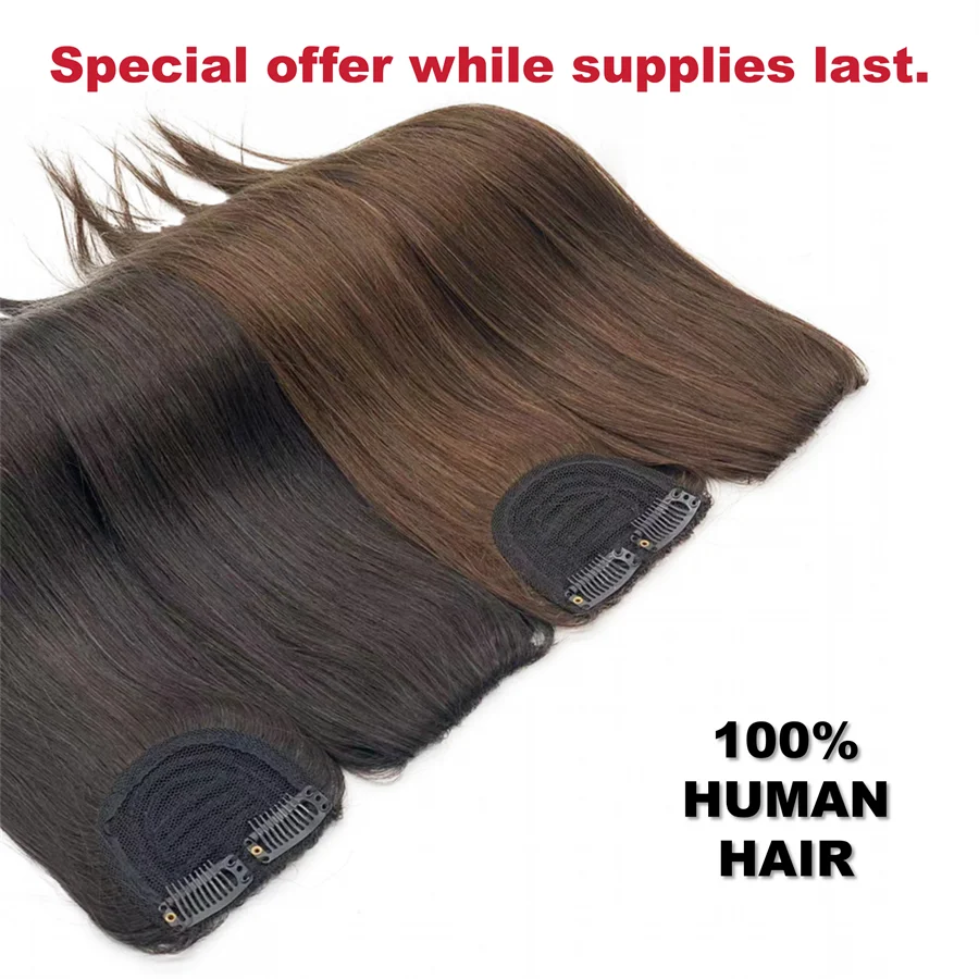 Invisible Clip in Real Hair Extensions for Hairpieces for Thinning Hair Extension Clip Hair Pads