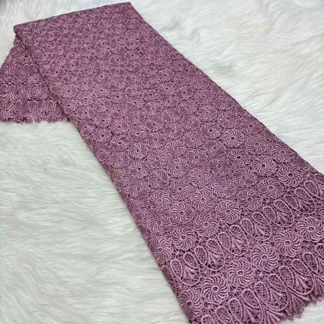 Fabric 100 Cotton High Quality Cord Guipure Lace Fabric Factory Manufacturer Swiss Africa Lace Fabric Nigeria 2024
