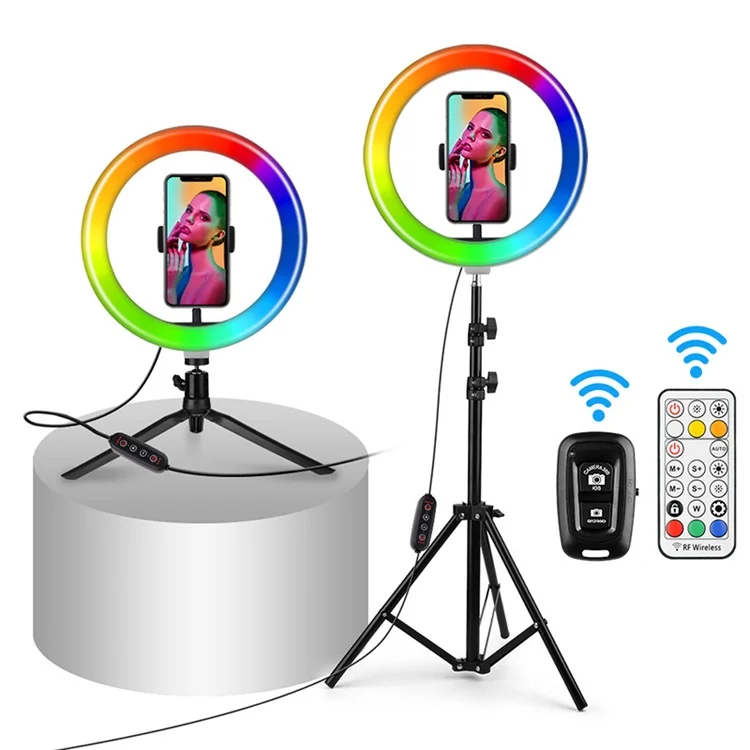 MJ26 mj33 mj45 mj56 ring light selfie stick ring light with tripod stand  12 inch 22 inch 26CM 56CM