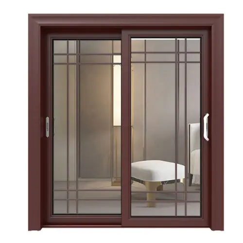 Druet AS2047 Certificate Aluminum profile sliding door heat insulation double glass sliding door interior sliding door