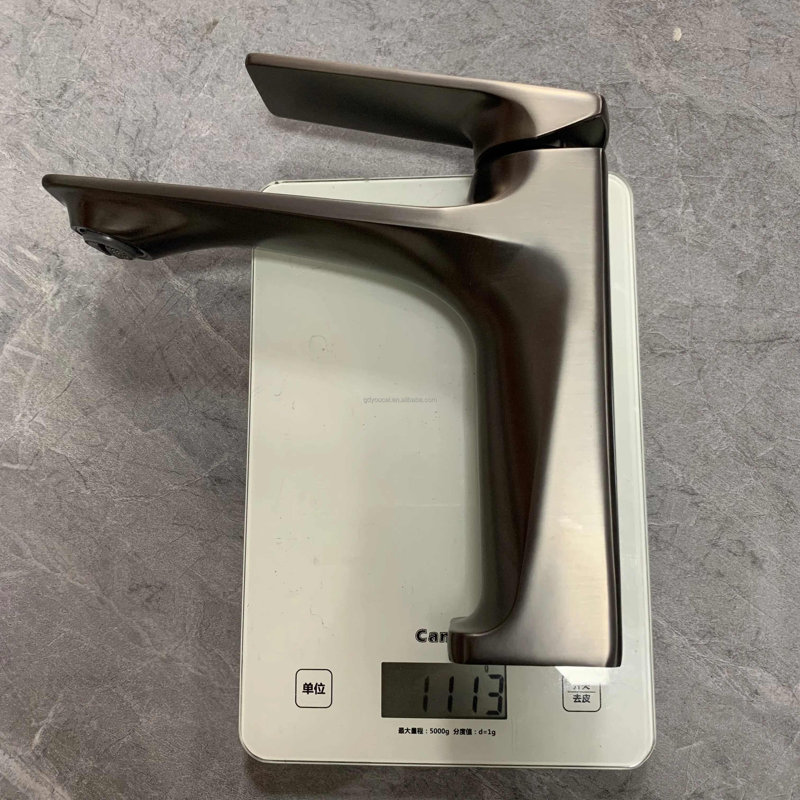 Hot sale Gun grey cold and hot faucet counter top basin deck mounted grey faucet hydro valve water filter tap