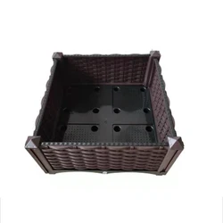 Wholesale square elevated garden bed with leg vegetable elevated planting box for plants plastic pots