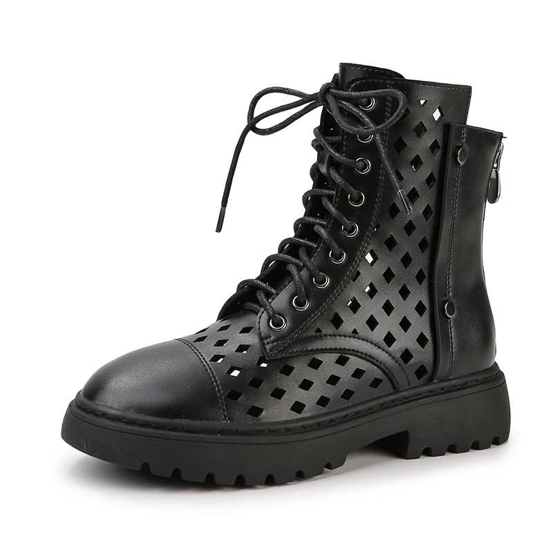 
Women Cowboy Ankle Boot Hollow Out Roman Cowgirl Lady Chelsea Winter Shoe 