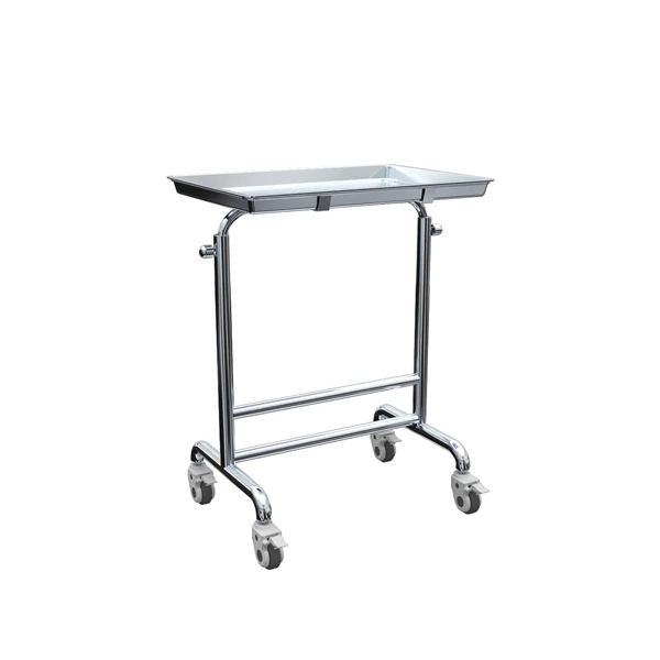 SFD-Q14B height adjustable mayo table 304 stainless steel instrument mayo table