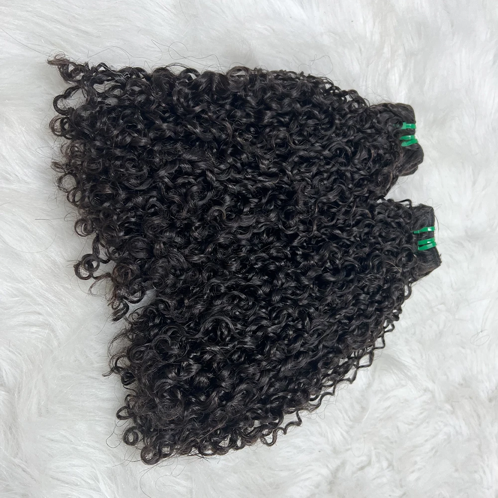 SDD curls black brown colors pixie curly human weave ship in 24 hours