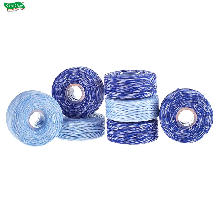 50 meters Eco-friendly Biodegradable Natural Silk Dental floss Expanding floss