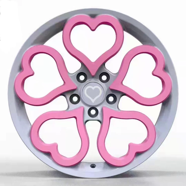 19 inch 5x112 5x114 heart shape forged alloy wheels car rims