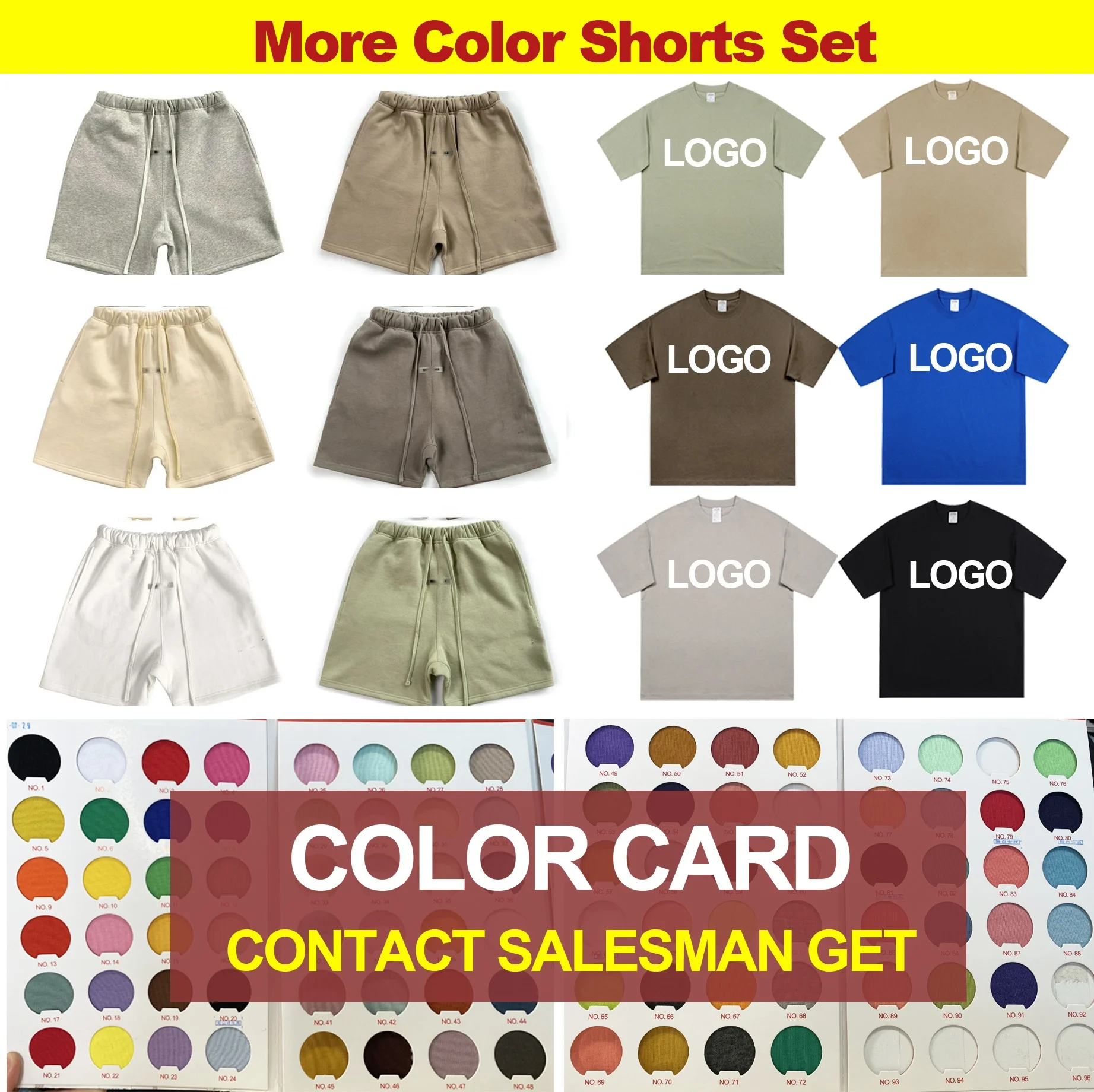 Custom Oversized Shirts Men Boxy Fit Blank Tee 100% Cotton Plain Black Men Two Piece Set Shorts