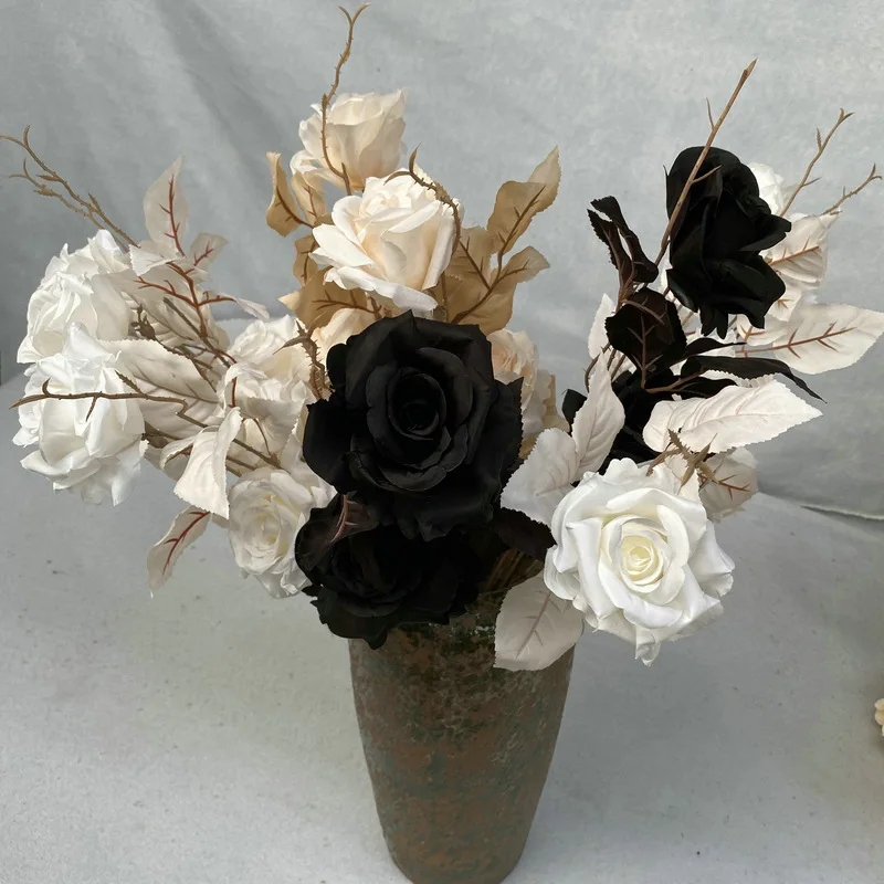 Wholesale Artificial Simulation Dead Branch Rose Artificial Flower Photography Props Home Garden Wedding Decoration