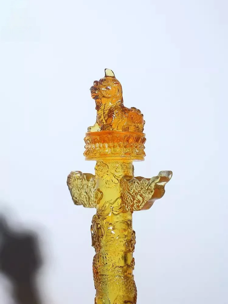 G131 Beijing Forbidden City Museum Cultural And Creative Travel Souvenirs Colored Glaze Crafts Huabiao Column Ornaments