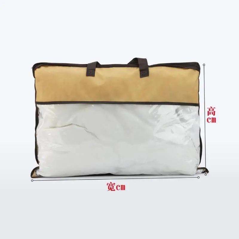 Wholesale Non Woven Fabrics Transparent PVC Organizer Bag for Bedding